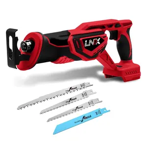 Cordless Reciprocating Saw for Milwaukee 18V Battery (without battery), 3000RPM Variable Speed Sawzall with 4pcs Zallsaw Blade, Pivoting Shoe, Keyless Blade Clamp Recipro Saw for Wood, Metal, PVC Pipe