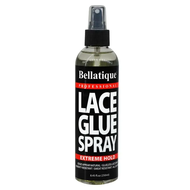 BELLATIQUE Unisex Lace Glue Spray Cream - 8 oz Extreme Hold Haircare Single Item, 85% Acrylic Key Material, Natural-Looking Edges, Humidity-Resistant, Sweat-Resistant, Quick-Drying, Flake-Free, Easy Removal, Simple Application