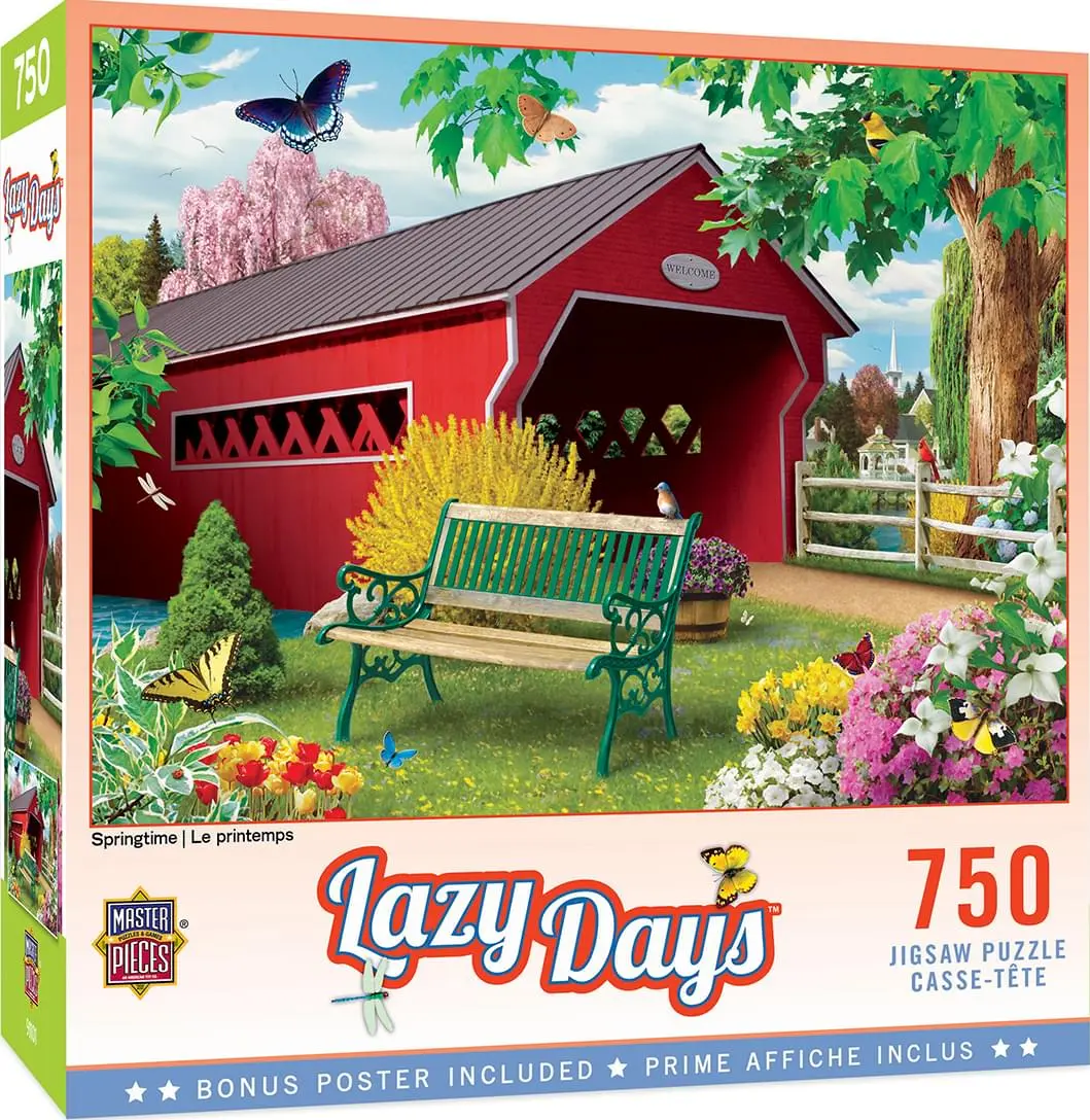 Springtime 750-Piece Art Jigsaw Puzzle Set - Fun Activity, Great Gift for Holidays, Ideal for Ages 12+