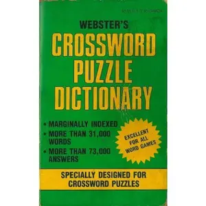 USED Book - Webster's Crossword Puzzle Dictionary (More Than 31,000 Words More Than 73,000 Answers) by PS&I (Paperback) - english