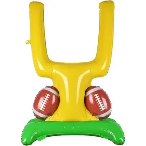 Football Party Decor Kit - Goal Post Balloon Set for Birthday and Tailgate Celebrations