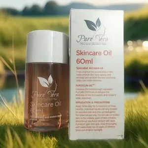 Skincare Oil by PureVera - Improve Appearance of Scars & Stretchmarks - Face & Body Hydrating Moisturizing Serum, Moisturizer for All Skin - 2 oz 60ml