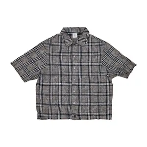 WH-610-32744 - Plaid Woven with Rhinestones and Studs Button Down Shirt