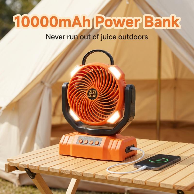 Zizi Sauce Portable LED Camping Fan 10000mAh Rechargeable 8.7-Inch Ultra Quiet Foldable Stand Compact Lightweight 3 Speed Settings for Outdoor Activities Operated Fan for CampingPortable Rechargeable Multifunction Fan battery fan rechargeable fan Zizi Sauce Portable LED Camping Fan 10000mAh Rechargeable 8.7-Inch Ultra Quiet Foldable Stand Compact Lightweight 3 Speed Settings for Outdoor Activities Operated Fan for CampingPortable Rechargeable Multifunction Fan battery fan rechargeable fan