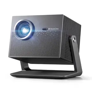 Cube 600 Netflix Projector, 1080P Portable Projector with Wifi and Bluetooth, True ISO 600 ANSI Lumens, 360° Adjustable Gimbal Stand, Auto Keystone Video Projector, MAX 200''Display
