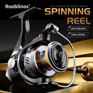 Rooblinos HM Saltwater Jigging Spinning Reel, Big Game Monster Fish Fishing Reel for Heavy Sea Fishing, Enhanced Brake Stability & High Strength Metal Construction, Long Cast High Speed Surf Reel for Offshore Boat Inshore Fishing, Corrosion Proof Durable