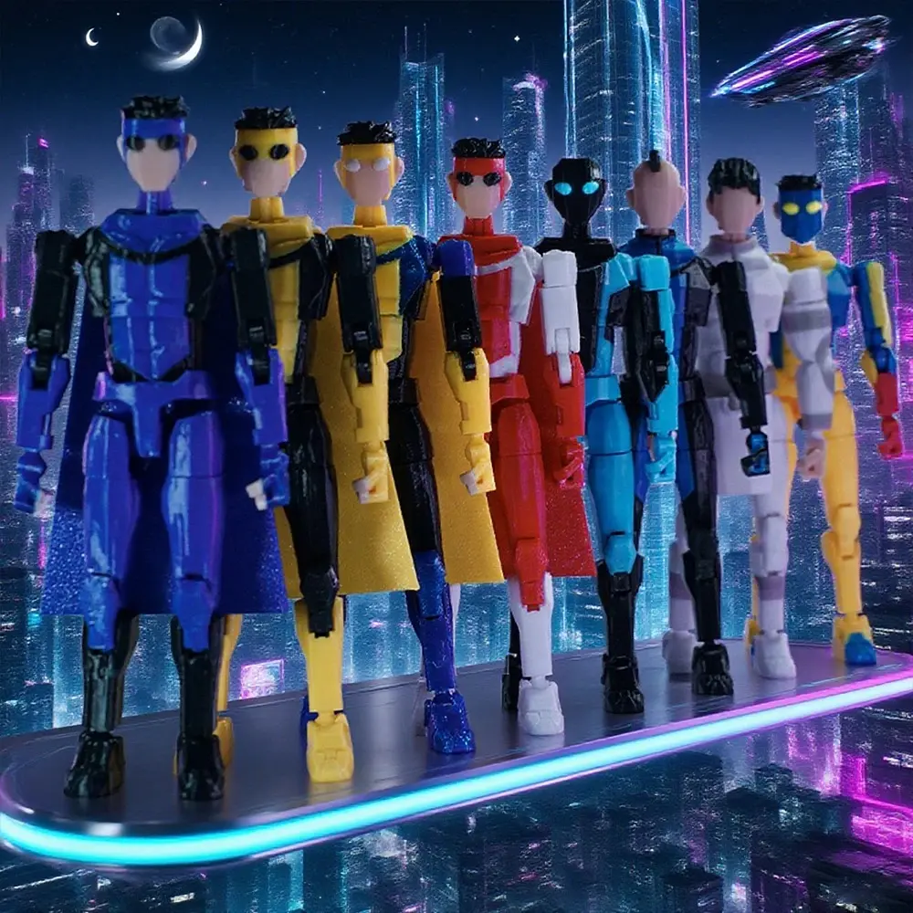 3D Printed Invincible Toys Action Figures Anime Model Lucky Dummy 13 Superheroes Mark Thragg Multi-Jointed Toy Ornaments Gifts