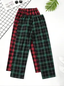 Brooks Men's Plaid Sleep Pants Two-Piece Set, Comfortable and Stylish Pajama Loungewear Sleepwear for Relaxation, All Seasons Perfect Gift for Quality-Conscious Men