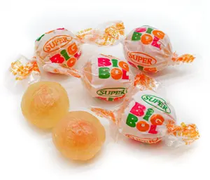 Super Big Bol Bubblegum Candy, 2-Pack Bulk Bag with 44 Total Fruit-Flavored Pieces