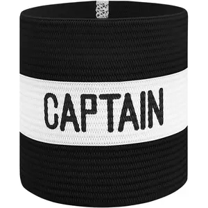 Classic Captain's Armband for Soccer Training, Adults & Youths Elastic Arm Band Captain Armbands Team Accessories
