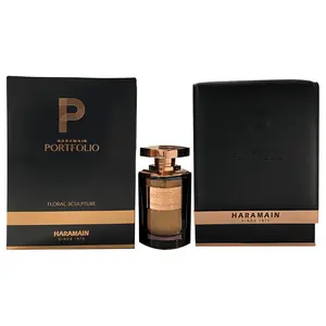 AL HARAMAIN Portfolio Sculpture Unisex Eau de Parfum (EDP) - 2.5oz, Amber Musk, Bergamot, Rose Notes, Romantic Aroma, Romantic Couple Gifts, New In Box