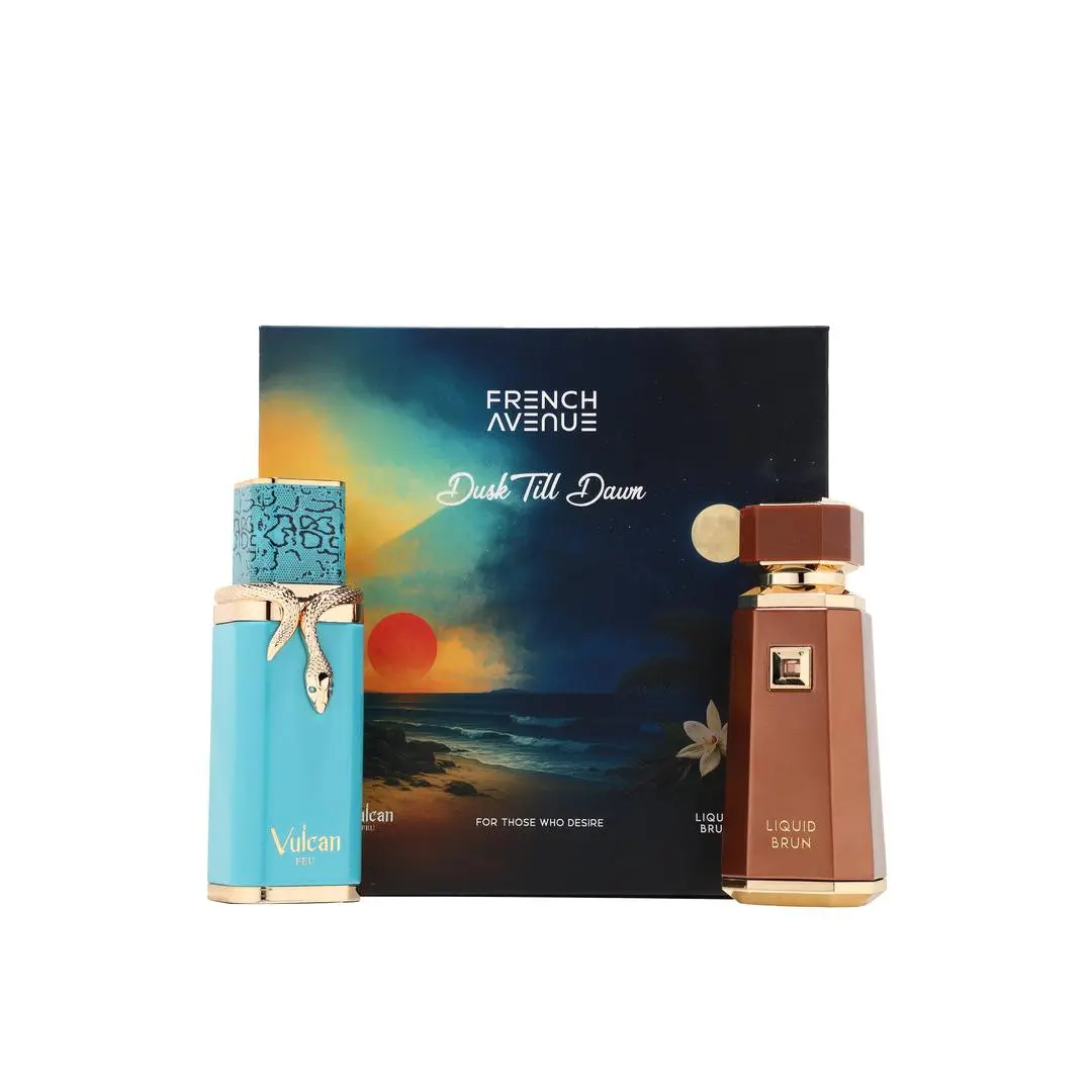 French Avenue Dusk Till Dawn Unisex EDP, Liquid Brun and Vulcan Feu Scents, 100 ML Fragrance