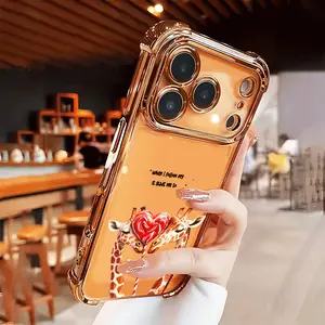 Sweethearts Phone case iPhone 17 Air 16 16e 15 14 13 12 11 Pro Max Plus X XS for Shockproof Silicone TPU Bumper Drop Protection Soft Cover Four-corner Thickened
