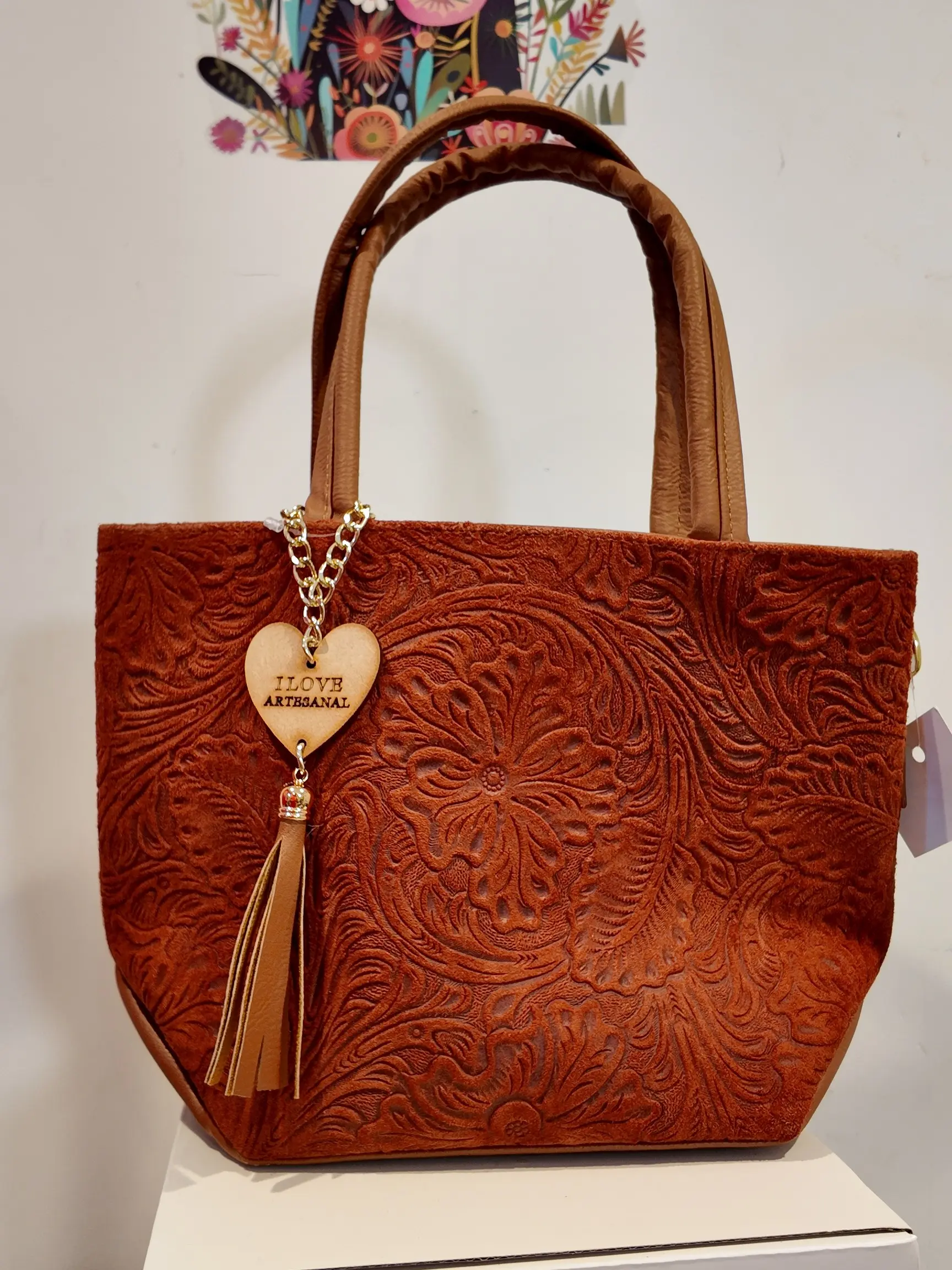 Mexican Western Artisanal Leather Handbag