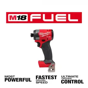 Milwaukee M18 FUEL 18V Brushless Cordless 1/4 in. Hex Impact Driver (Tool-Only)