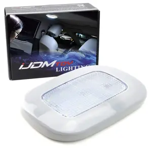 iJDMTOY Xenon White Portable USB Rechargeable Magnetic Mount LED Dome Ceiling Lamp For Car Truck RV Boat, Also Household Use In Basement Closet Storage Room, etc