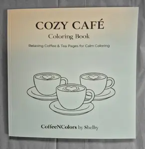 Cozy Cafe Coloring Book by CoffeeNColors