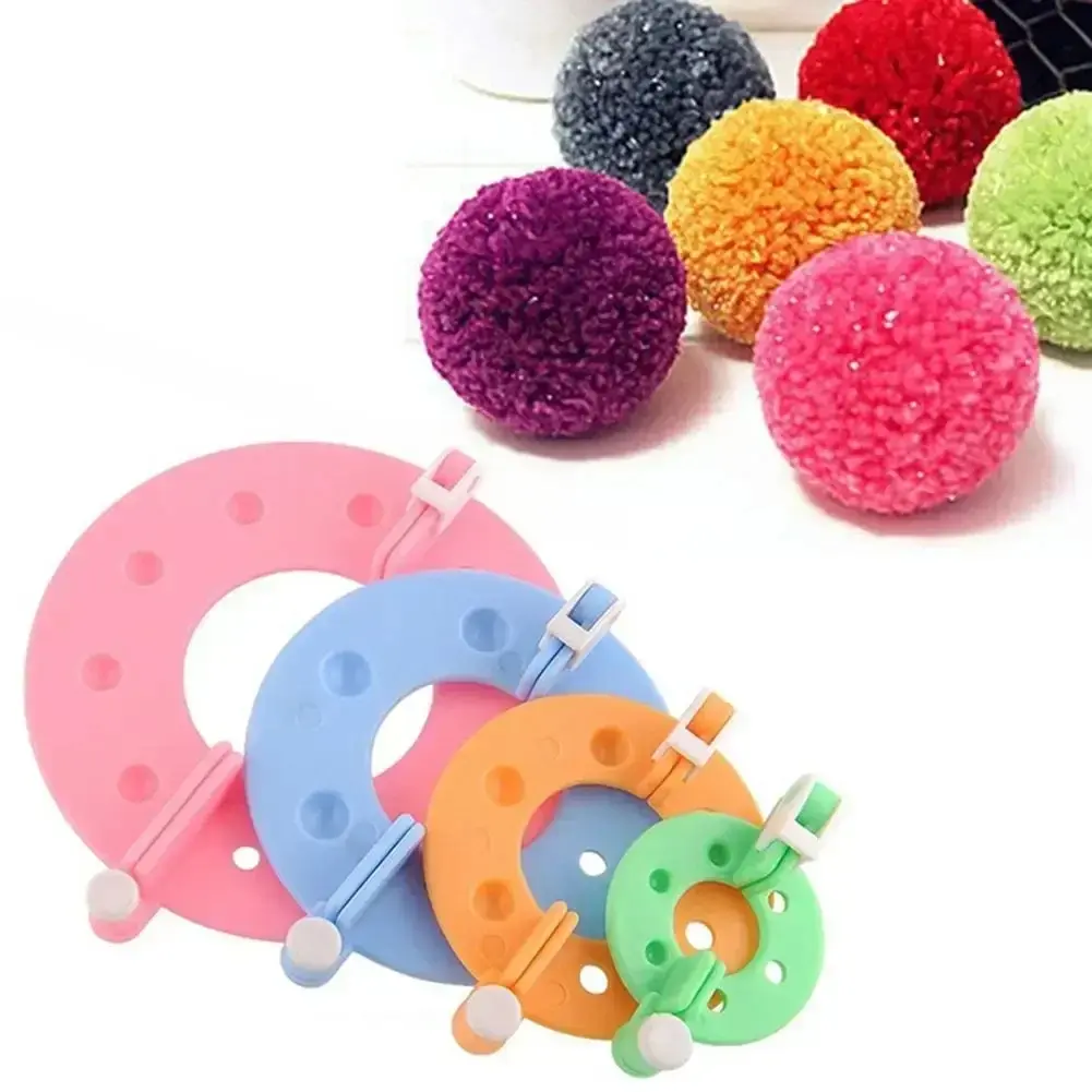 Home Fluffy Pom Pom Maker 8pcs Knitting Supplies Handmade Crafts Craft Thread Tool Easy Use