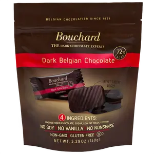 Belgian Dark Chocolate Napolitains (72% Cacao) 5.29 OZ (150g) Snack Milk