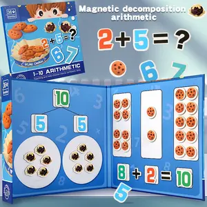 Magnetic Math Book for Kids, Addition Subtraction Puzzle, Early Learning Toy, Educational Gift for 3-Year-Olds, Fun Math Game