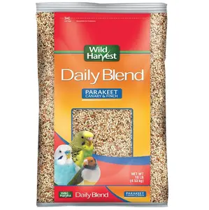 Wild Harvest Daily Blend Nutrition Diet for Parakeet, Canary and Finch 10 Pounds, Orange flavour