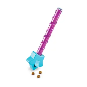 Brightkins Magic Wand Treat Dispenser: Star - Playful Dog Toy and Puppy Toy, Multi-Color