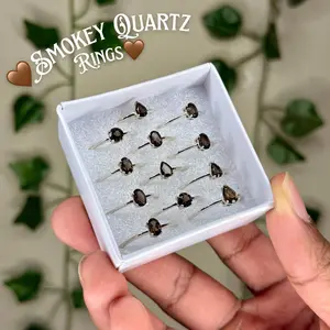 Faceted Smokey Quartz Ring