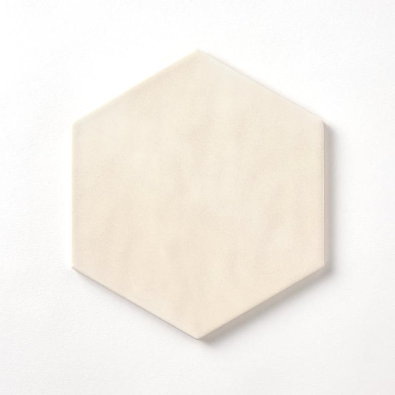 San Fran Biscuit 7x8 Hexagon Ceramic Tile Glossy