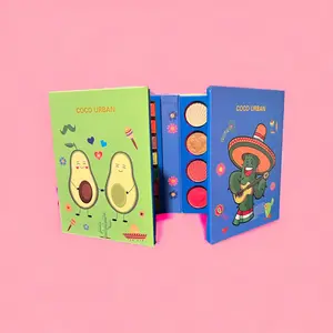 Happy Time Coco Urban Cosmetics Fresh & Easy Eyeshadow Palette - 117 Colors, Neutral Eyeshadow for Everyday Makeup Looks, Matte & Shimmer Eyeshadow Compact