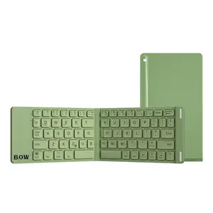 Ultra-thin foldable Bluetooth keyboard, rechargeable, portable, mini universal foldable keyboard for office use
