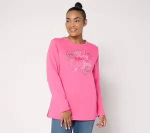 Quacker Factory Bling in the New Year Long Sleeve Sweatshirt