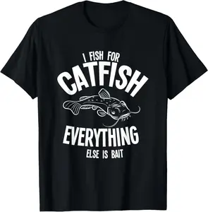 Catfishing Shirt For Men Catfish Fisherman Flathead Fisher T-Shirt