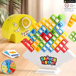 Fun Balance Stack Game Set, Brain Challenge for Kids & Adults, Family Gathering Interactive Party Toy, Focus & Coordination Building Blocks, Stacker