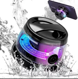 G200 Magnetic Bluetooth Speaker with RGB Light, 40mm Drivers, Bluetooth 5.3,Portable for Travel & C amping Adjustable Sound Volume