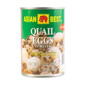 ASIAN BEST Quail Eggs 425g - Pre-cooked, Ready-to-Eat for Stir-fries, Hot Pot, Mala Tang - Authentic Thai Delicacy