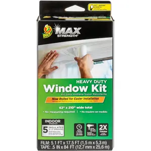 Window Insulation Kit for Winter Weather Protection, Heavy Duty Shrink Film Seal to Reduce Drafts and Heat Loss, Easy Indoor Installation for Energy Saving Comfort, Home Insulation Essential for Cold Weather, Practical Seasonal Home Upgrade