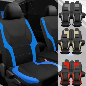Car Seat Covers For 5 Seats, Full Set Universal Seat Covers for Cars, Fabric Auto Seat Protectors ,Car Interiors Fit For Nissan/Honda/Accord/Civic/CRV/Hrv /Kia /Sorento/Toyota/Corolla/4Runner/Camry/Hyundai/Mazda - Various Colors