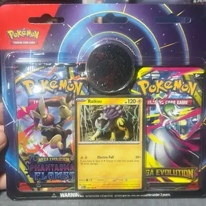 RIP & SHIP - (1) Pokémon TCG 2 pk combo (phantasmal flames/mega evolution)