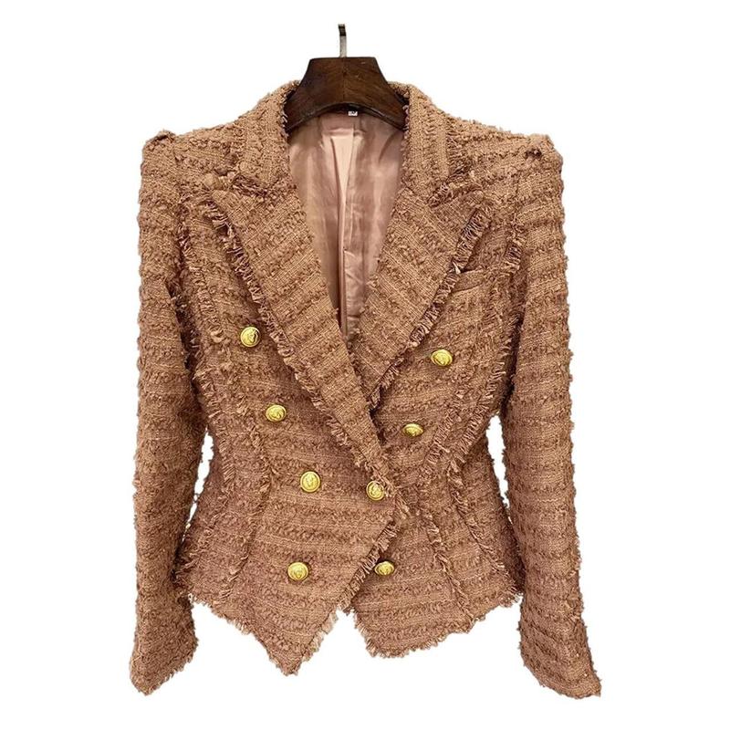 Teal Green Tweed Blazer