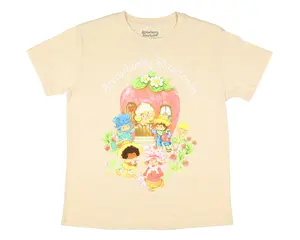 Strawberry Shortcake Women's Garden Party and Friends Junior's Short Sleeve Crewneck T-Shirt (X-Small)