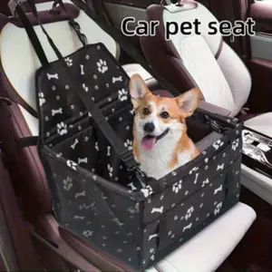 Pet Safety Portable Design Multi-Pocket Pet Bag, Comfortable Foldable Easy Clean Fashionable Durable Material Adjustable Car Interior