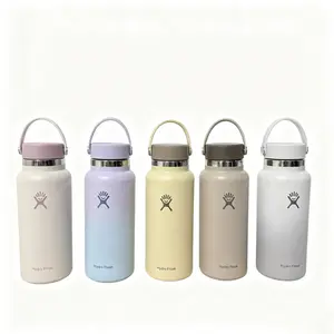 32 Oz Stainless Steel Insulated Water Bottle with Handle - 304 Vacuum Travel Thermos Cup for Car, Office and Outdoor Use