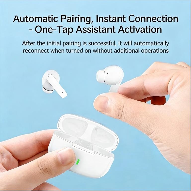 Wireless Earbuds Bluetooth 5.1 Earphones, Smart Touch Control, Waterproof Wireless Earphones, Suitable for Office, Sports, Study and Audio Calls, Built in Microphone, Gaming Bluetooth Headphones