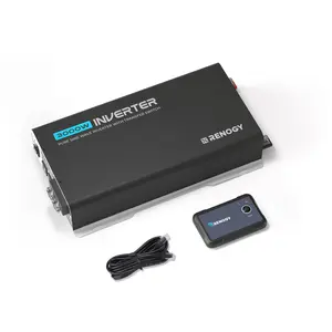 Renogy 3000W Inverter with UPS & Bluetooth | 12V DC to 120V AC for RV, Truck, Home - 6000W Surge, Remote Monitoring