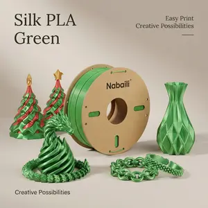 Nabaili Silk PLA Green Filament Plan Easy Print Creative Possibilities for 3D Printing