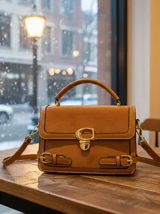 Winter Essential Crossbody/handbag, Leather Shoulder Bags, Soft PU Leather & Sturdy Edges, Perfect for Denim Jackets, Knit Sweaters, Dresses, Leather Satchel