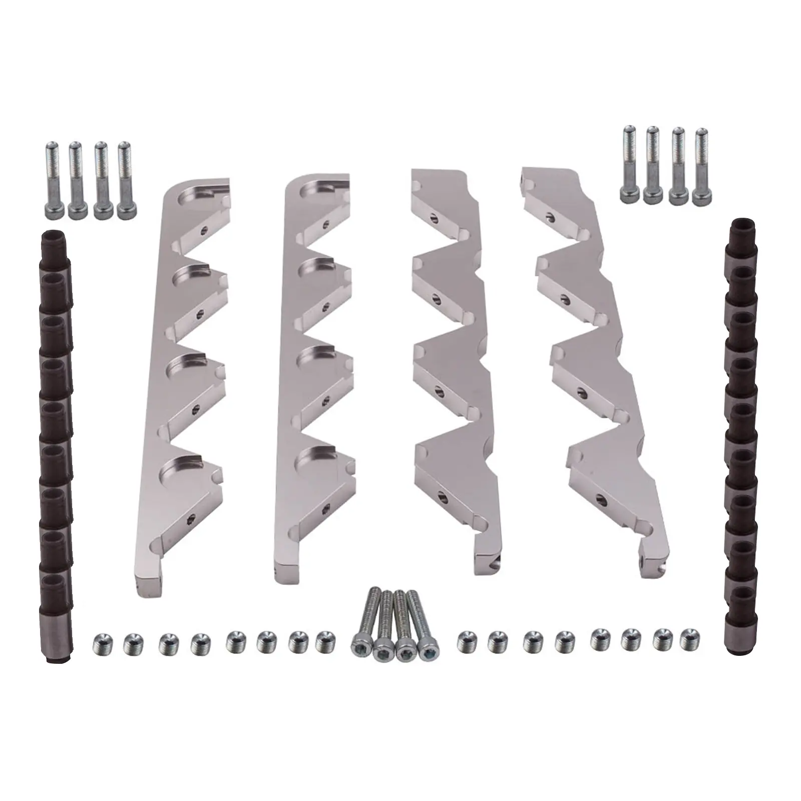 Compatible for Chevy big-block 454 Rocker Stud Girdle Kit Sliver W/ 7/16