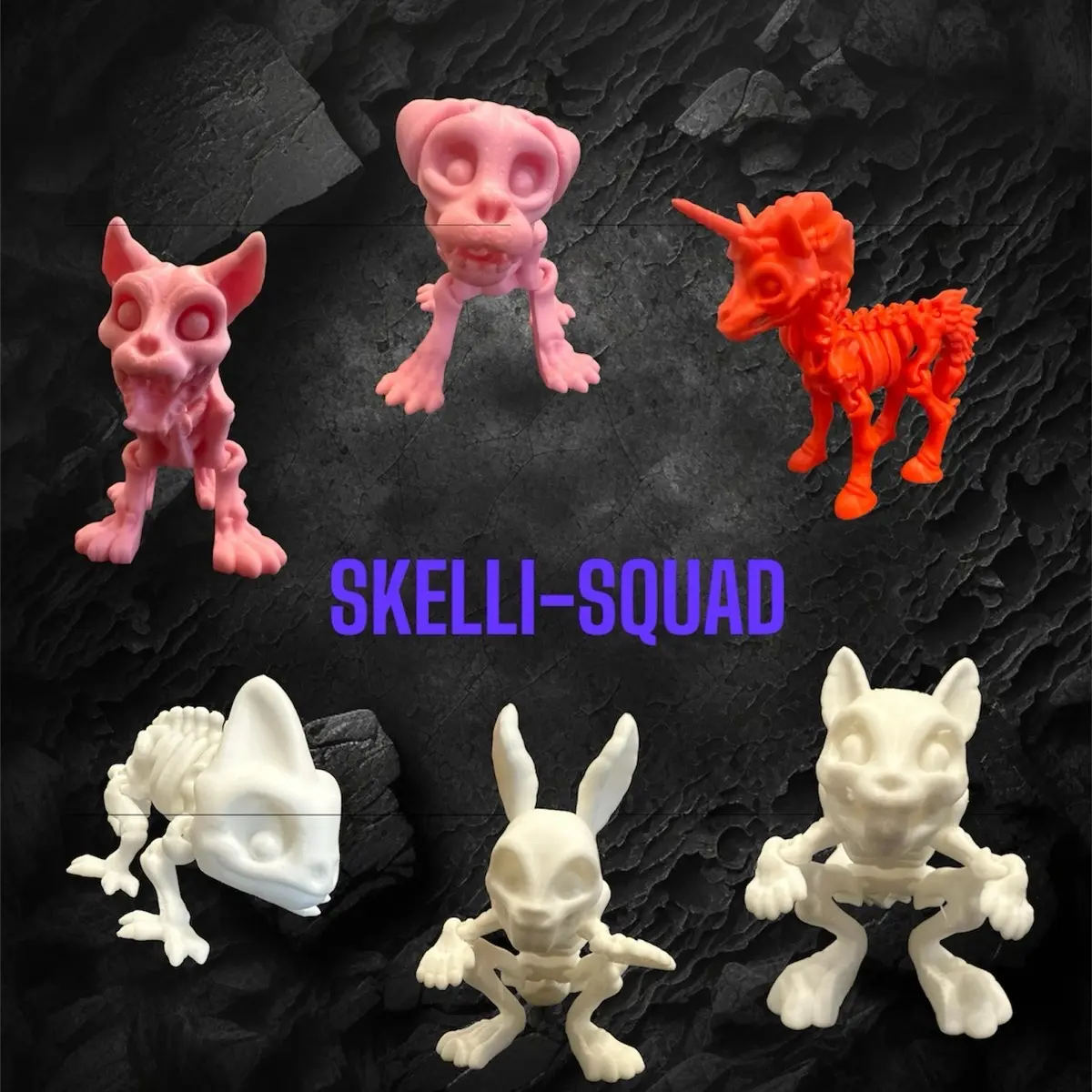 SkelliSquad: Custom 3D Printed Skeletons
