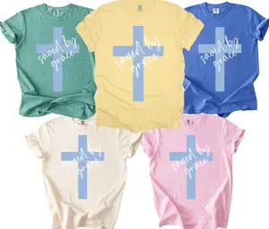 Saved By Grace Christian Easter Spring Summer T-Shirt