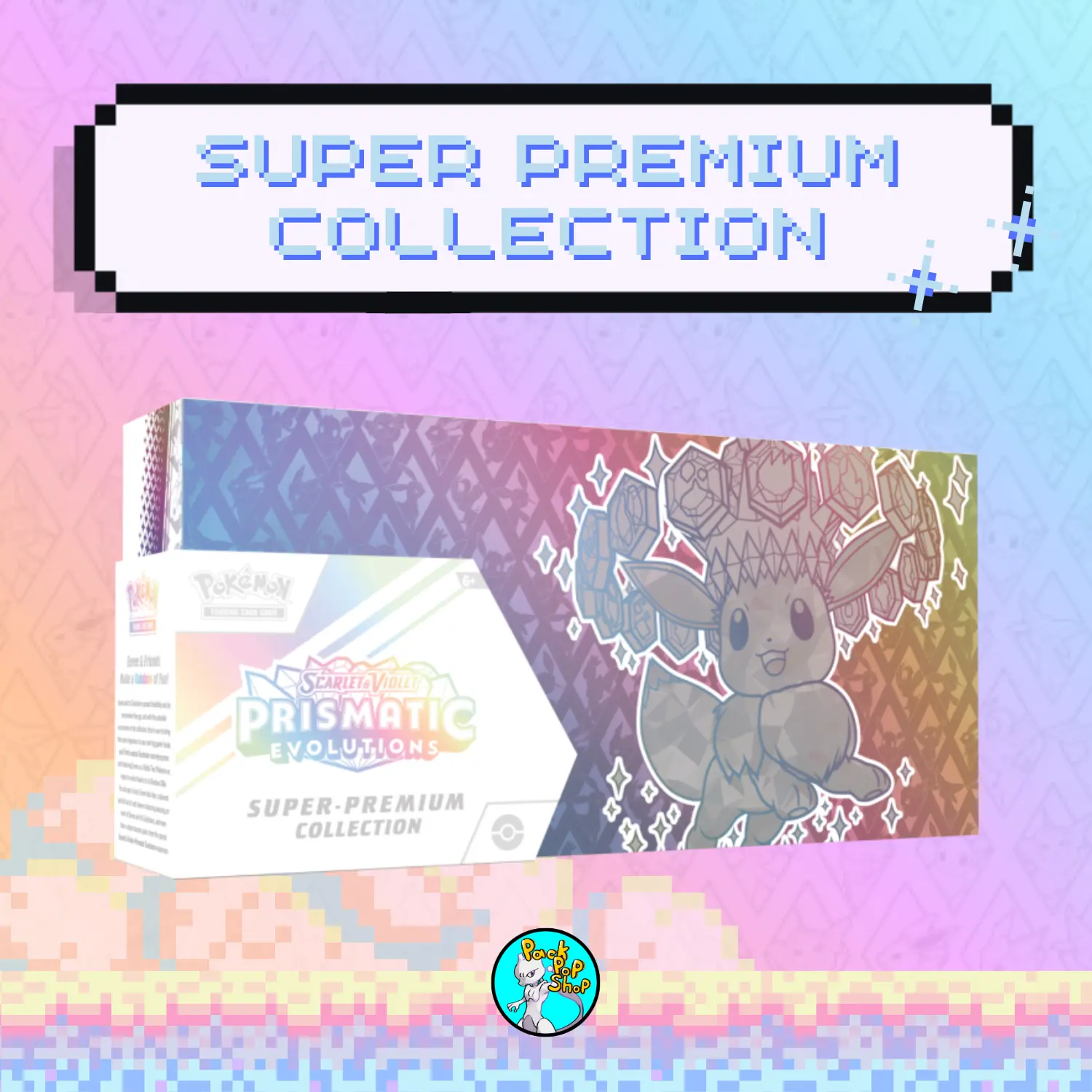 Scarlet & Violet: Prismatic Evolutions Super Premium Collections Pokemon (15 Packs)
